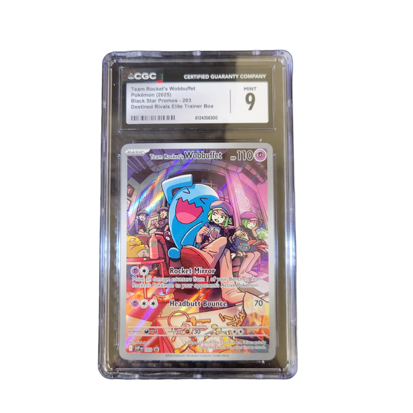 CGC 9 Team Rocket's Wobbuffet 203 graded card front