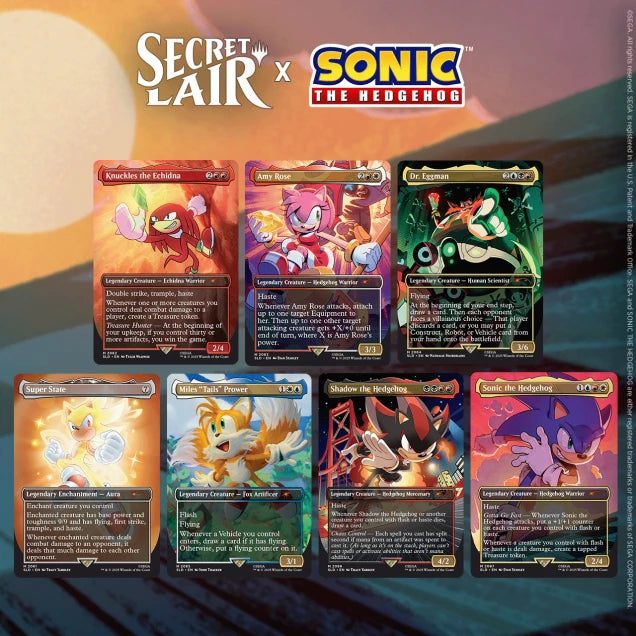 Magic The Gathering: Secret Lair Drop Series: Sonic the Hedgehog Friends & Foes: Nonfoil