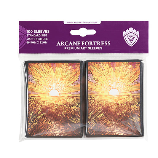 Arcane Fortress Accessories: Standard Size Matte Sleeves: Golden Plains