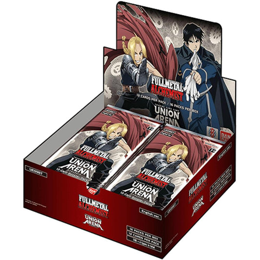 Union Arena Card Game: Full Metal Alchemist Booster Display