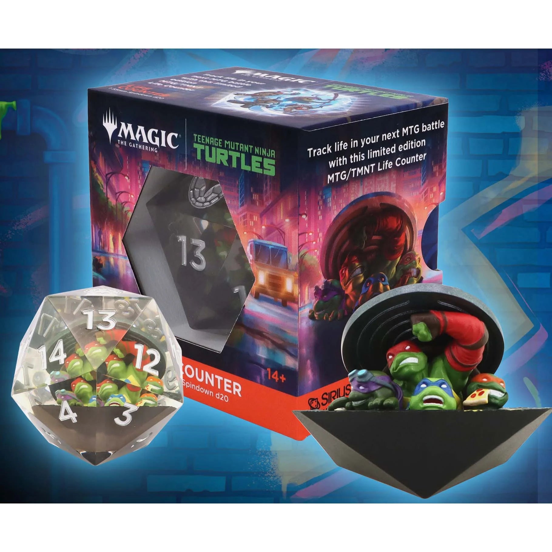 Sirius Dice 55mm D20 Spindown: MTG Teenage Mutant Ninja Turtles