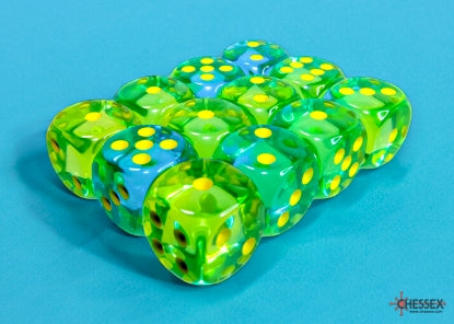 Chessex Dice: 16mm D6 Dice Block (12 dice)