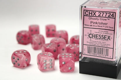 Chessex Dice: 16mm D6 Dice Block (12 dice)