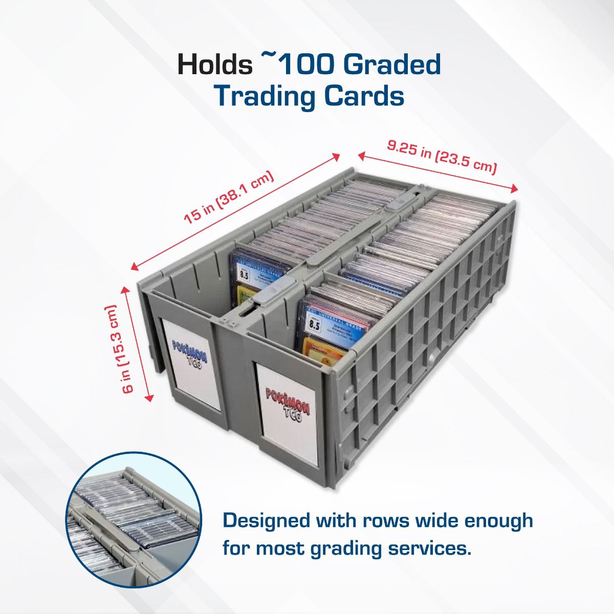 BCW: Graded Card Bin: 2-Row