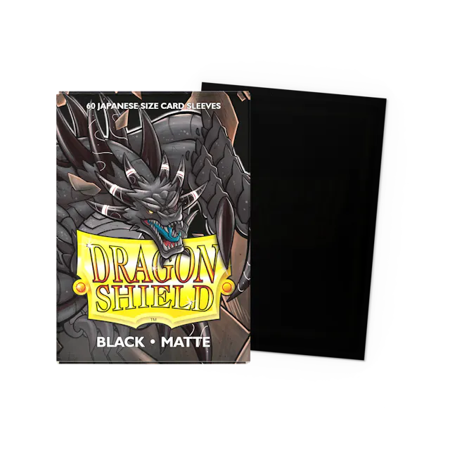 Dragon Shield: Japanese Size Matte Sleeves: Black