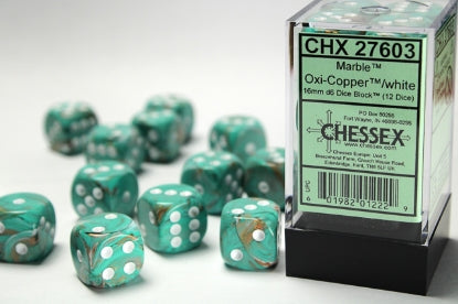Chessex Dice: 16mm D6 Dice Block (12 dice)