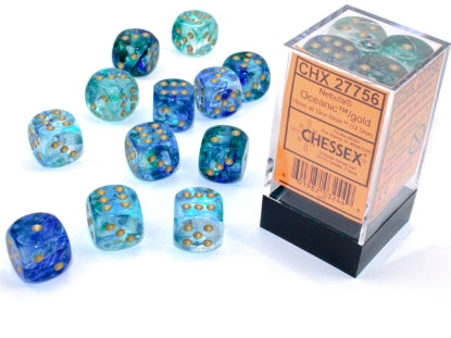 Chessex Dice: 16mm D6 Dice Block (12 dice)