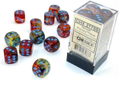 Chessex Dice: 16mm D6 Dice Block (12 dice)