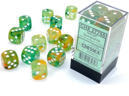 Chessex Dice: 16mm D6 Dice Block (12 dice)
