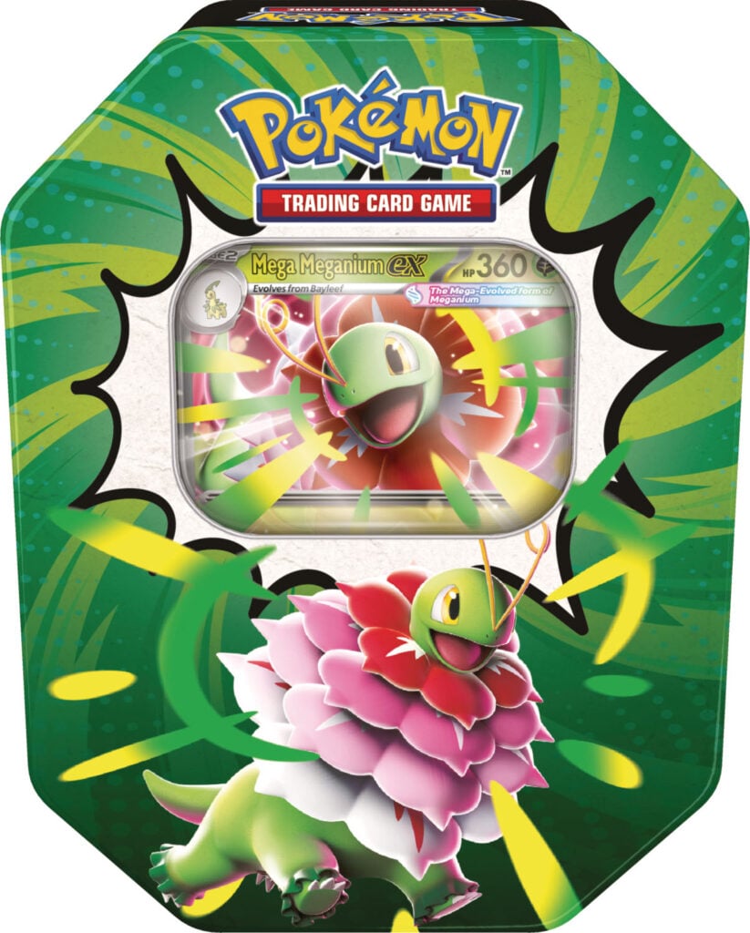 Pokémon TCG Mega Evolution Ascended Heroes Mega Meganium ex Tin