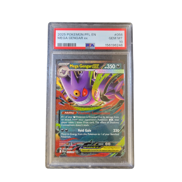 2025 Pokemon Mega Gengar ex 056 PSA 10 front