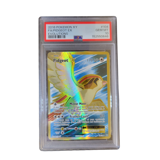 PSA 10 Pidgeot EX 104/108 graded card front