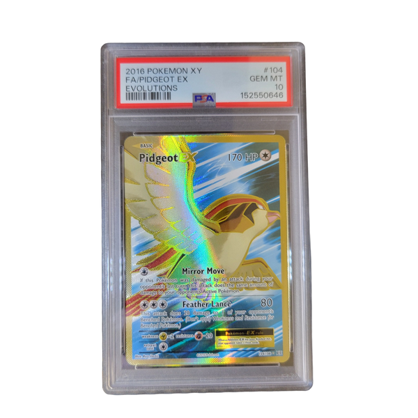 PSA 10 Pidgeot EX 104/108 graded card front
