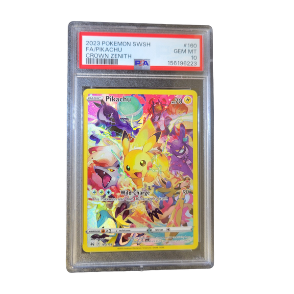 2023 Pokémon Crown Zenith Pikachu 160 PSA 10 front