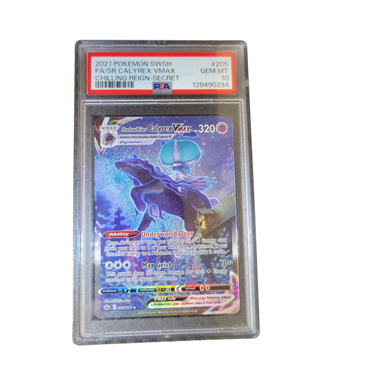 PSA 10 Shadow Rider Calyrex VMAX 205/198 graded card front