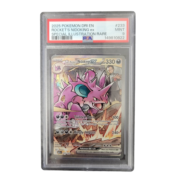 Team Rocket's Nidoking ex 233/182 PSA 9 front