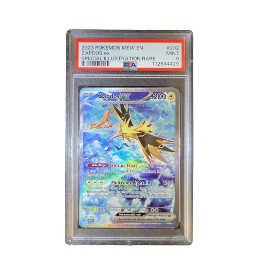 PSA 9 Zapdos ex 202/165 graded card front