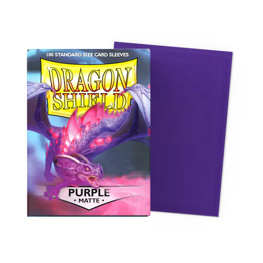 Dragon Shield: Standard Size Matte Sleeves: Purple