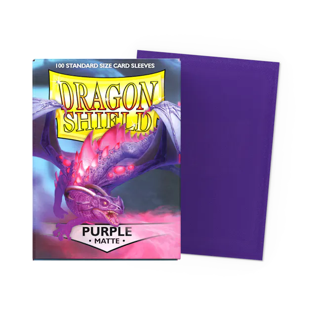 Dragon Shield: Standard Size Matte Sleeves: Purple