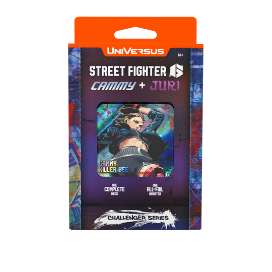 Official UniVersus Street Fighter 6 Cammy + Juri Challenger Series deck