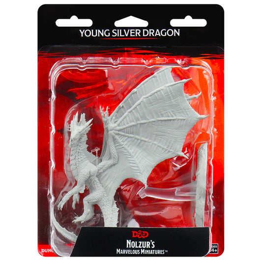 WizKids: D&D Nolzur's Marvelous Miniatures: Wave 11: Young Silver Dragon
