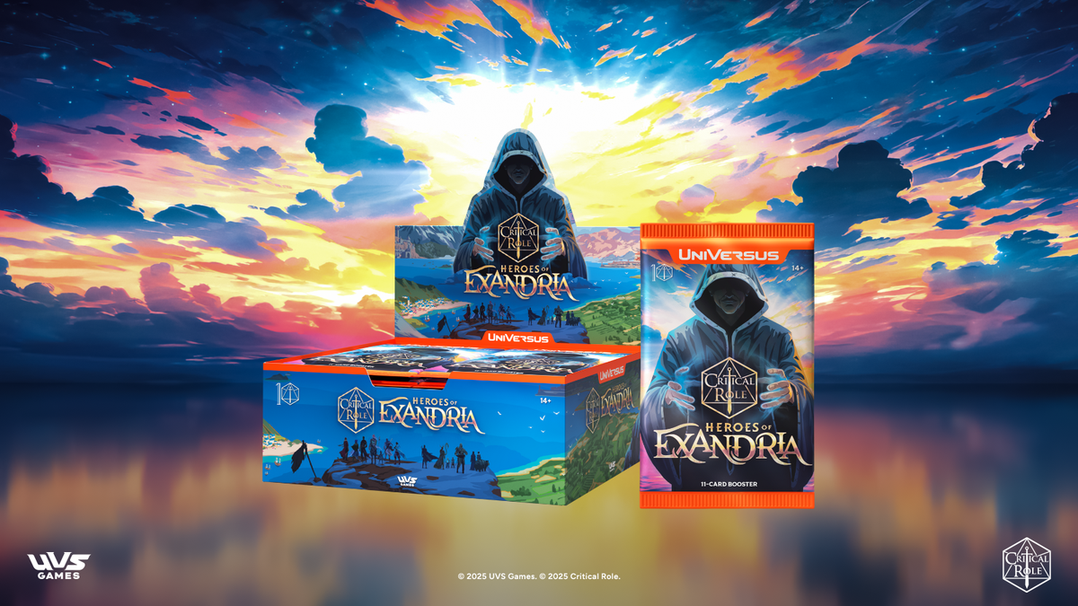 UniVersus Critical Role Heroes of Exandria Booster Display