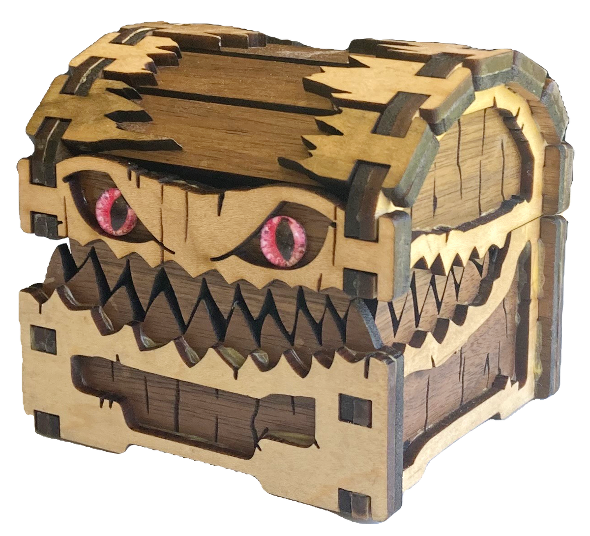Hrothgar's Hoard Mimic Dice Chest in walnut