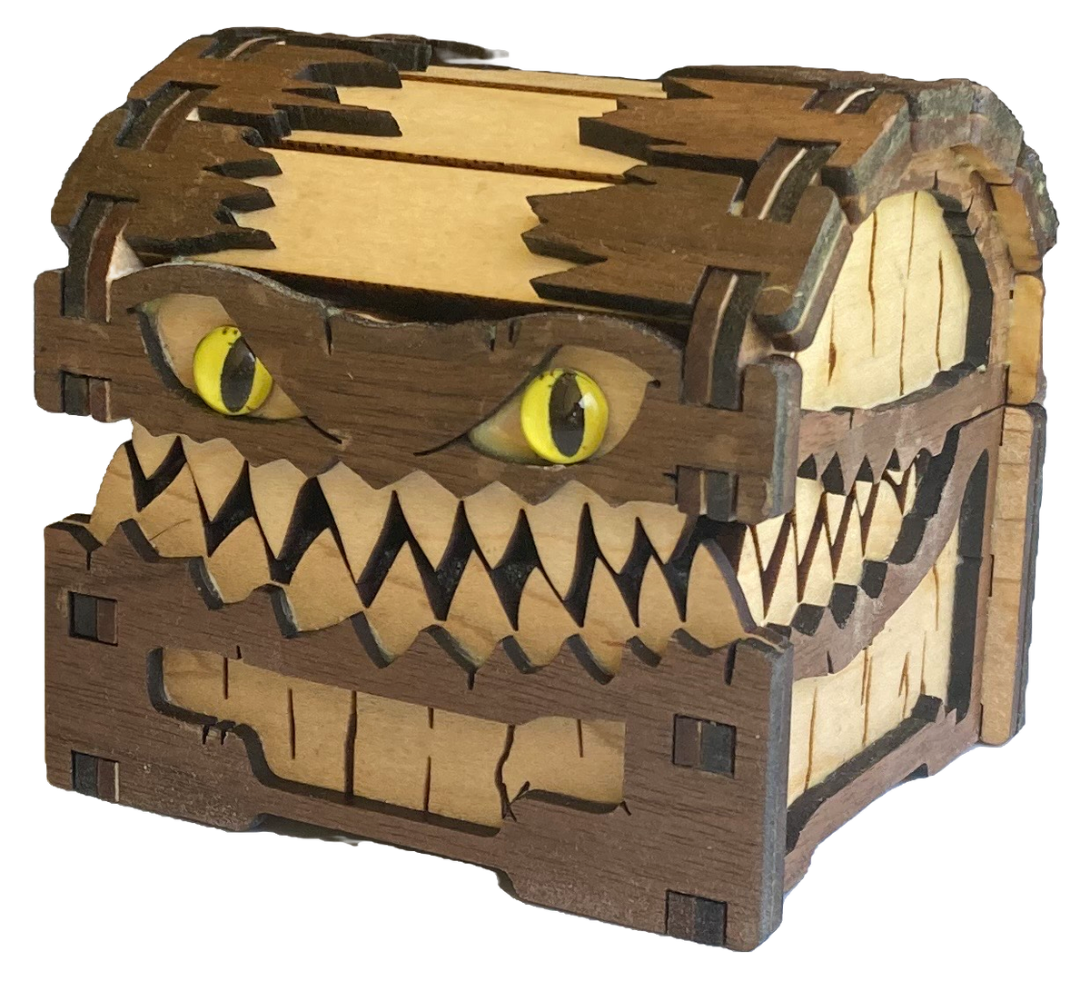 Hrothgar's Hoard Mimic Dice Chest in maple