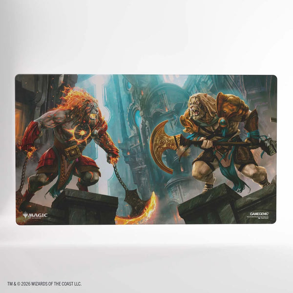 Official Gamegenic Reality Fracture Shiny Playmat: Ajani, Path of Vengeance/Ajani, Counterattack Leader